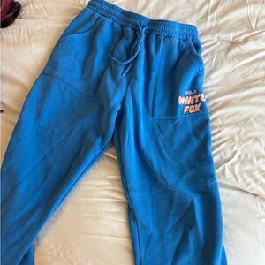 White Fox Blue Joggers